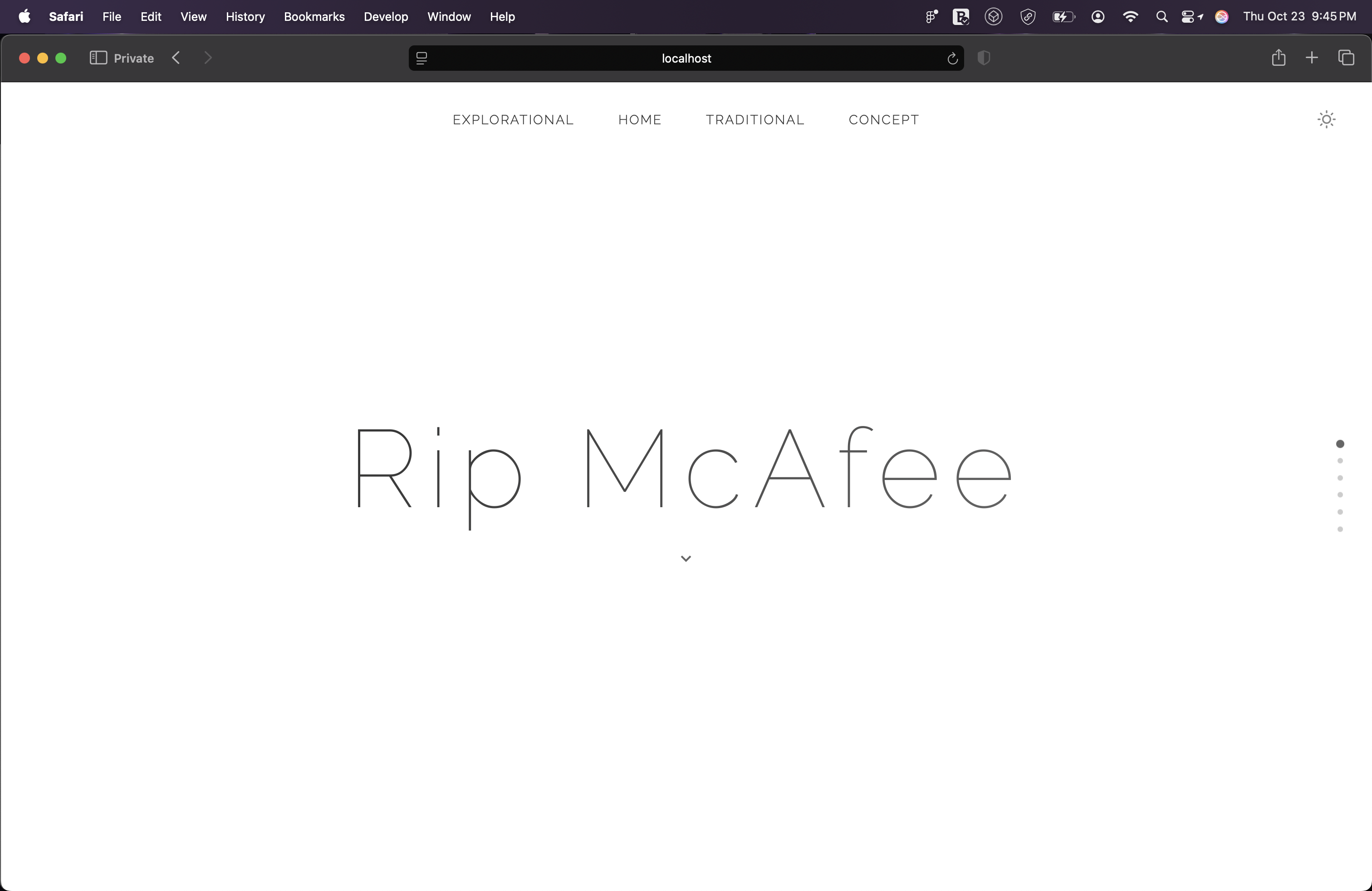 Portfolio Platform Screenshot