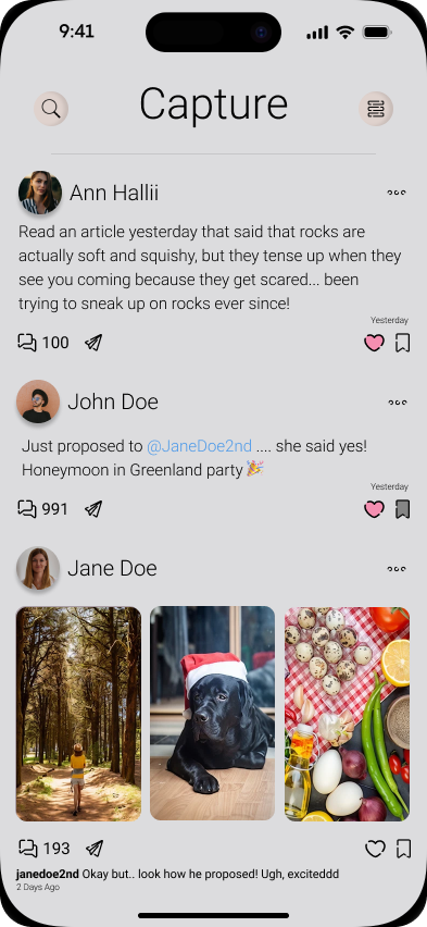 Capture App Interface