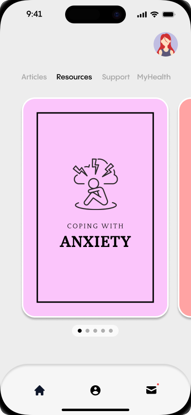 Mental Health App Interface